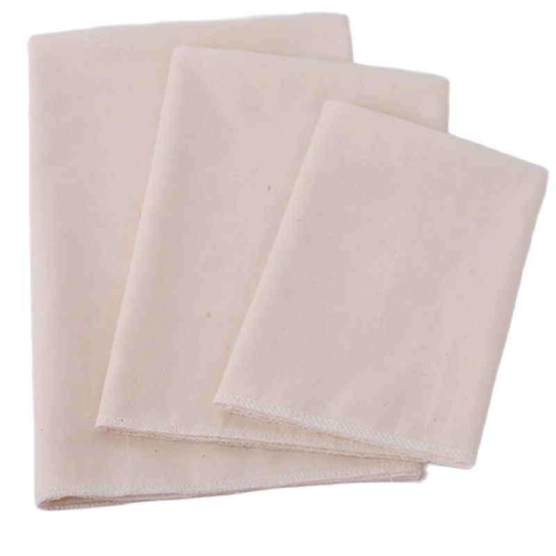 Tela multifuncional de Tofu, gasa de algodón, muselina, Cheesecloth, filtro de tela, queso, mantequilla, lino, estera para hornear, herramientas de pastelería de cocina