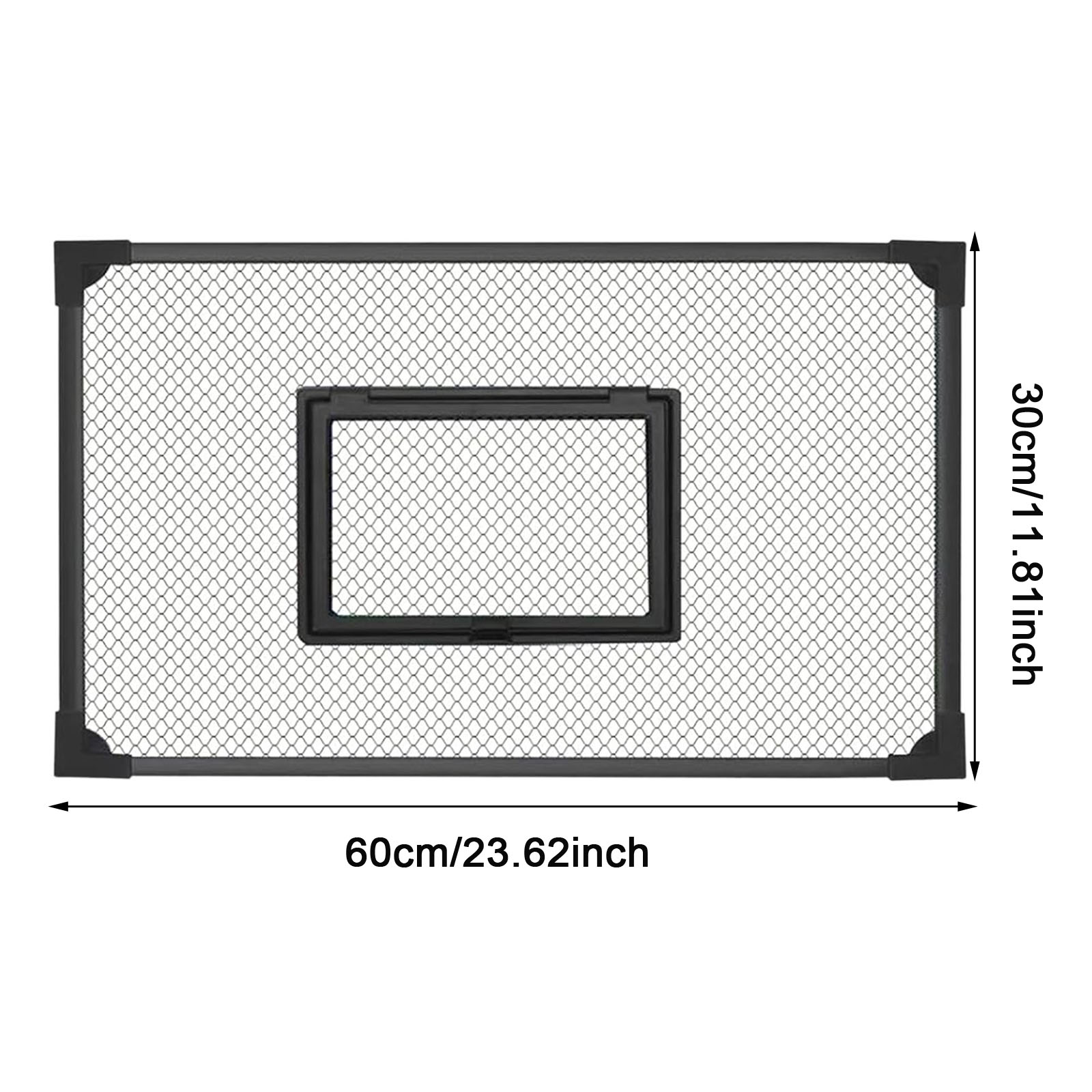 Fish Tank Cover Self Assembly Anti Jump Net Magnetic Black Mesh,Turtle Tank Net Fish Tank Top Protective Cover Replacement: Red