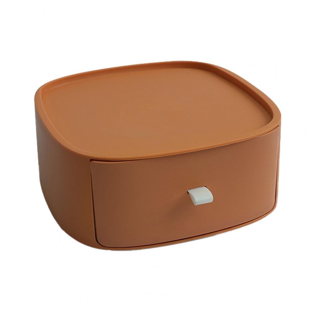 Organizer Boxes Useful Stackable Desktop Storage Boxes PP Cosmetic Drawers: Orange