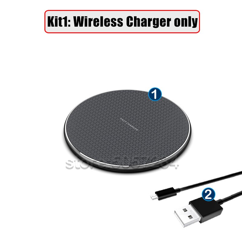 10W Fast Wireless Charging for Google Pixel 5 4 XL 4XL Qi Wireless Charger: for Pixel 4 / Kit1- without Case