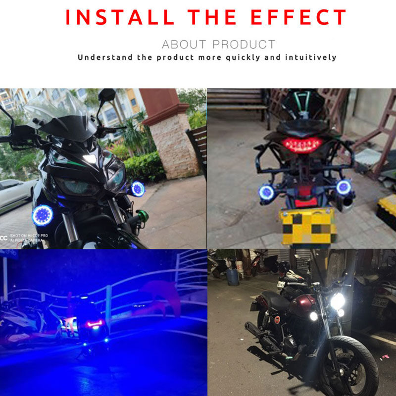 2Pcs Universal Motorcycle Drl Richtingaanwijzer Motorbike Led Indicator Dagrijverlichting Vloeiende Rem Strobe Flash DC12V