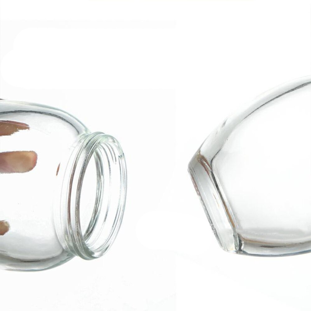 Bote de cristal para miel con tapa de aluminio, tarro transparente para mermelada, para uso doméstico para cocina, 2 uds., 200ml (tapa de Color aleatorio)