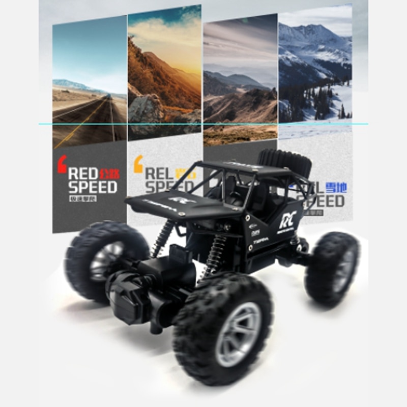 Radio Bestuurbare Auto Klimmen Off-Road Afstandsbediening Auto Rc 1/18 2.4Ghz Klimmen Auto Model Off-road Auto Zwart