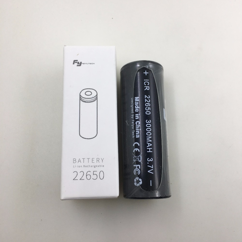 22650 3000 mah batteri + oplader til feiyutech fy feiyu  g5 spg spg spglive gimbal håndholdt stabilisator