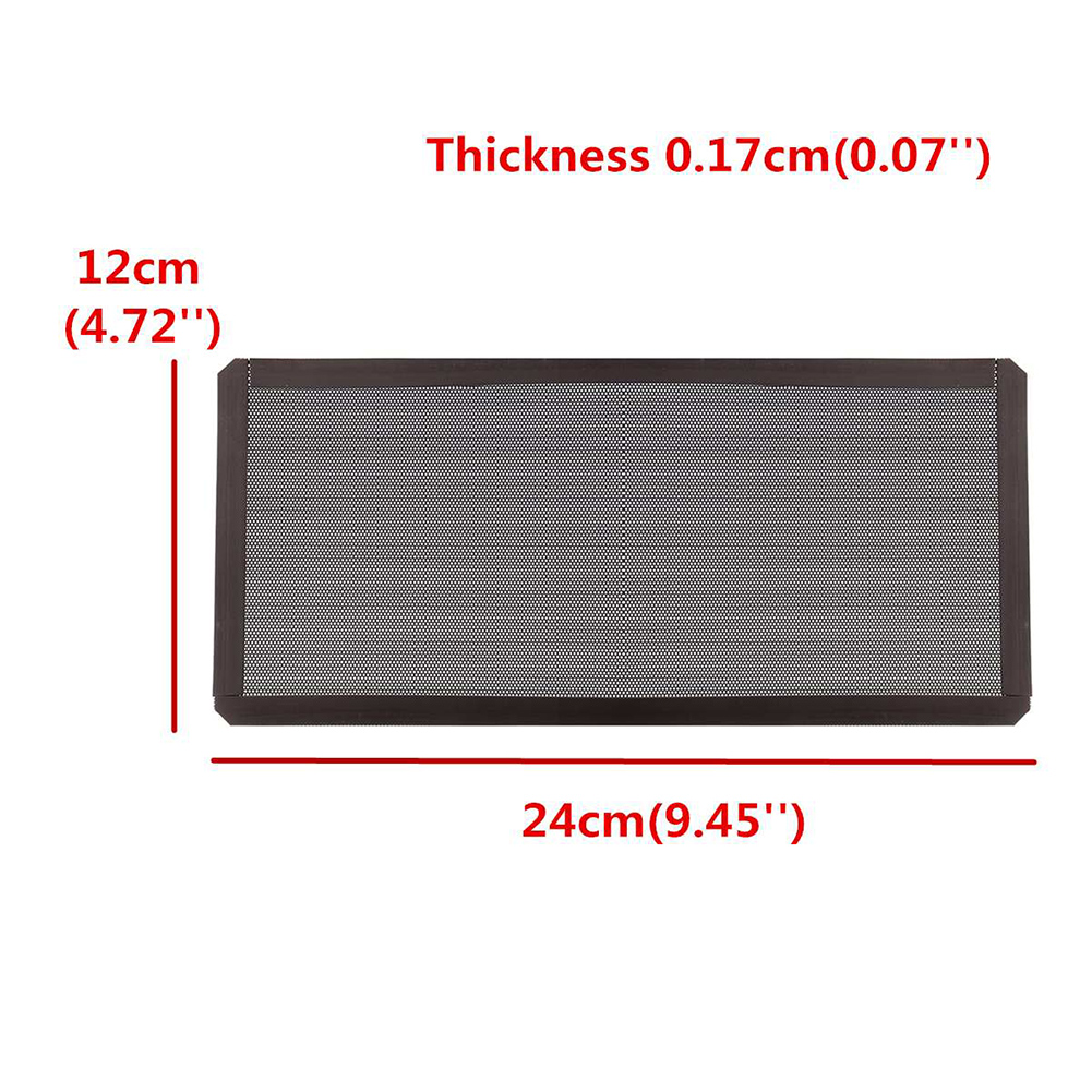 12x24cm PC Case Cooling Fan Magnetic Dust Filter Mesh Net Cover Computer Guard