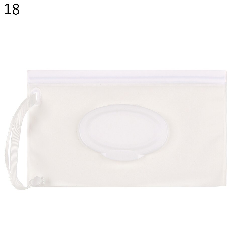 Outdoor Wipes Carrying Case Clutch and Clean Wet Wipes Bag for Stroller Cosmetic Pouch with Easy-Carry Snap-Strap