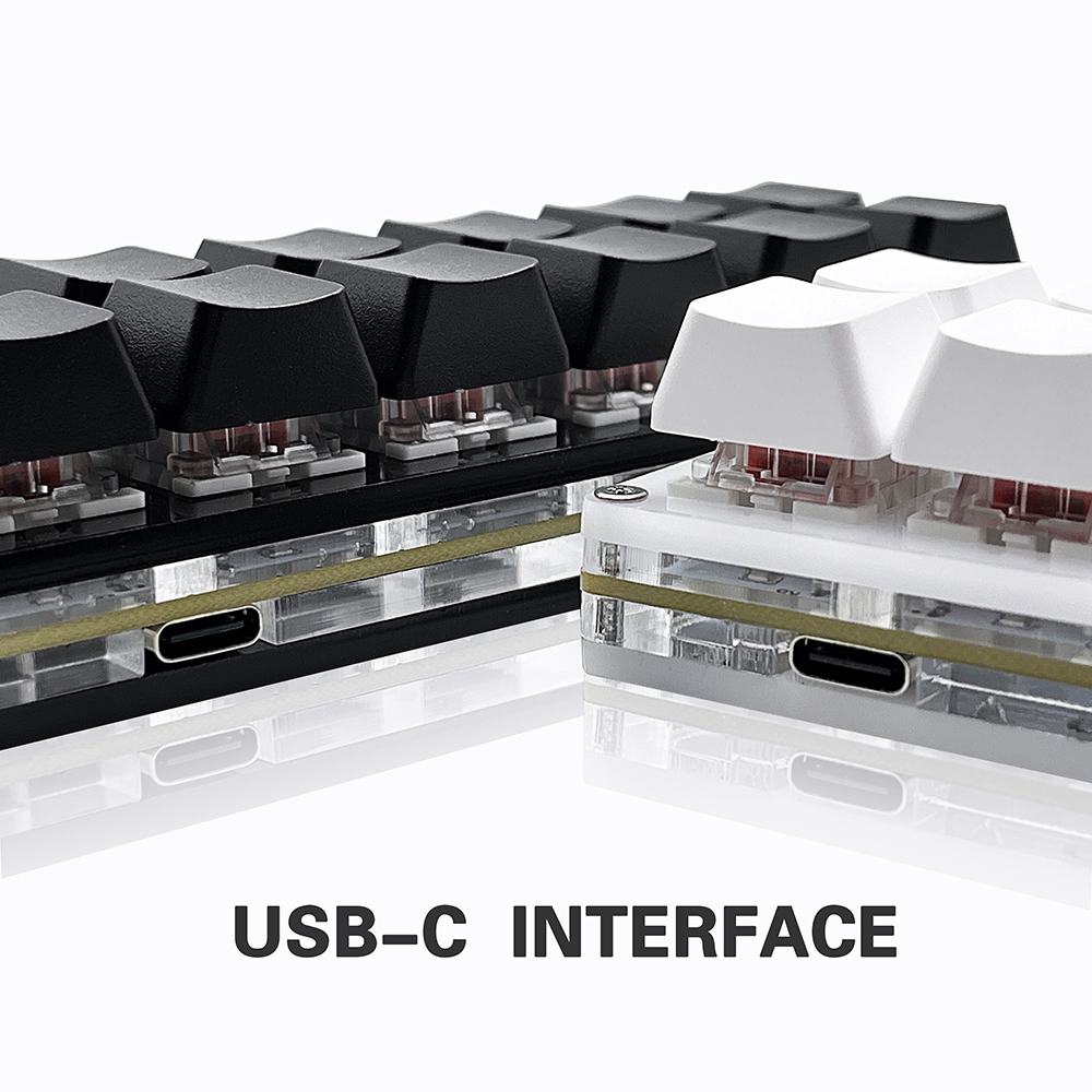 12-Tasten Mini mechanische Spielen-Tastatur Einhandtastatur USB-C Kabelgebundene OSU-Tastatur Programmierbare und -Tauschen-fähige Tastatur