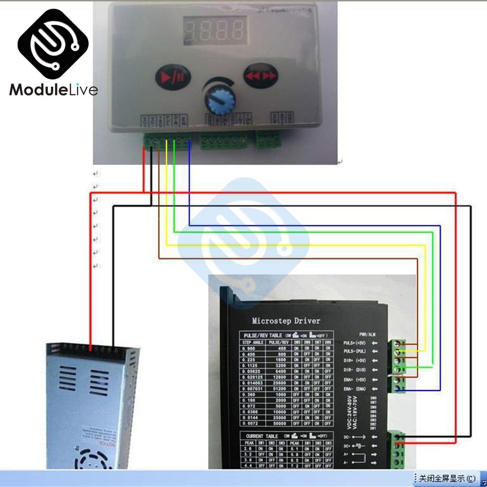 Reversible Stepper DC 12V 24V Motor Speed Controller Stepping Motor Speed Governor Pulse Signal Controller PWM LED Display