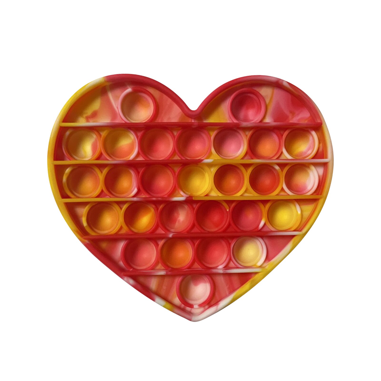 Rainbow Love Bubble Sensory Toy Squeeze Stress Reliever Hand Toys: 11