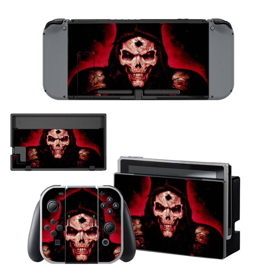 15 stili Cool Skull Style Decalcomania Del Vinile Autoadesivo Della Pelle Per Nintend Interruttore NS NX Console & Joy-con Gioco accessori: Style 3