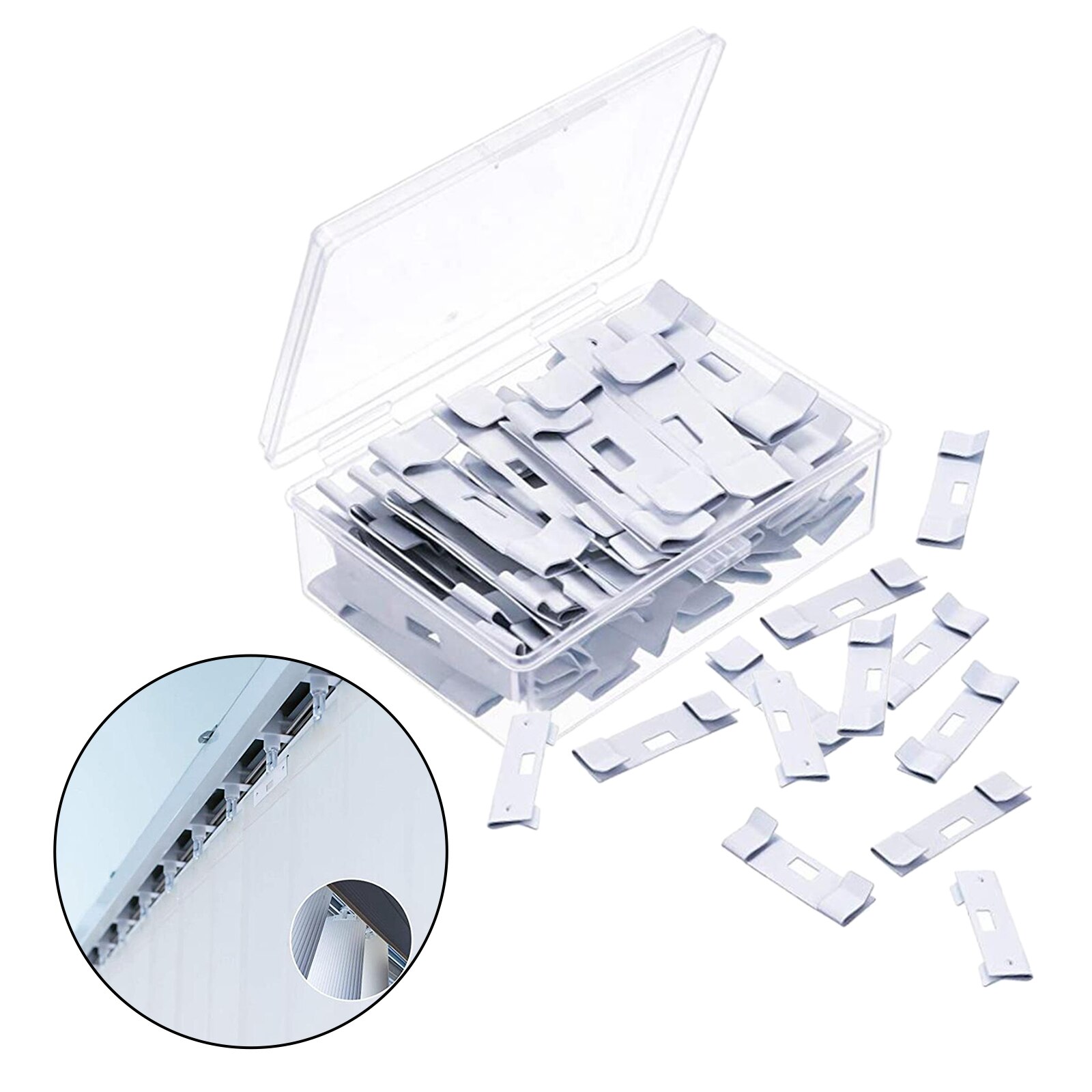 12 Pack Verticale Blind Reparatie Vaan Savers, Metalen Verticale Blind Reparatie Clips Tabs Blind Vervanging Gereedschap Voor Verticale Blind