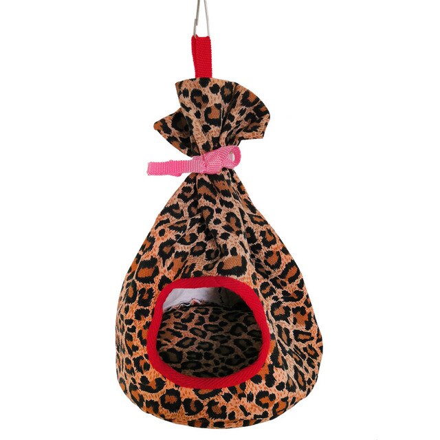 15*22cm Small Bird Parrot Nest House Bed Habitat Cave Hanging Tent Parakeet Sleep Hut Hammock Birds Supplies: 1