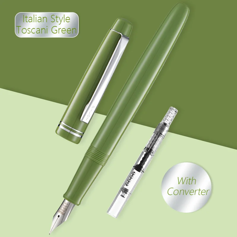 Pluma estilográfica original PILOT 78G+ inspirado en Nibtalian de oro iridio mejorado - Escritura suave para estudiantes profesionales: green / efectivo