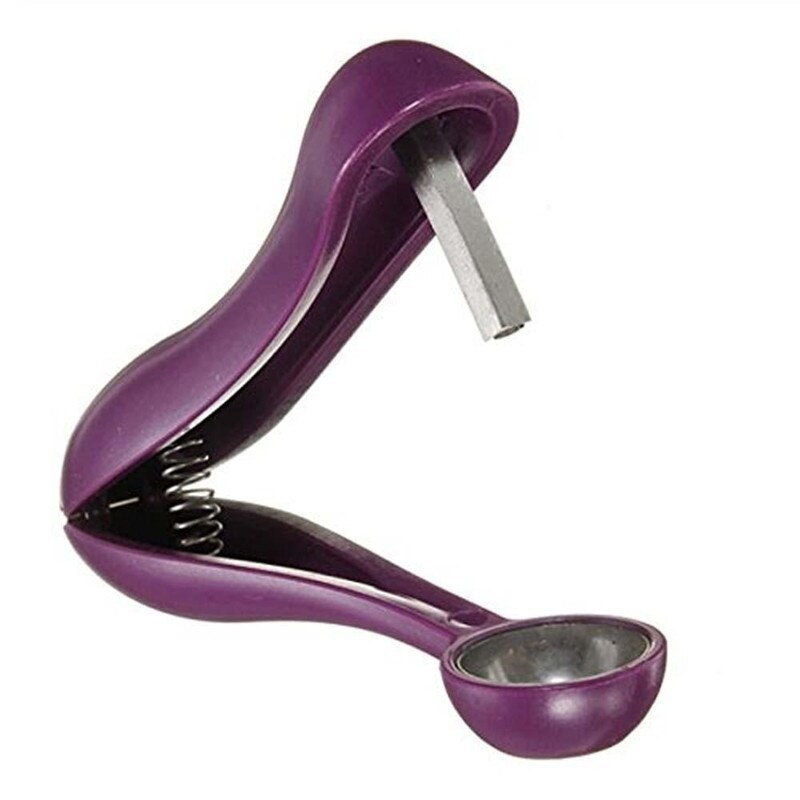 Picadora de cereza de Plástico Morado para el hogar, herramientas para verduras, accesorios de cocina para el hogar, 1 unidad