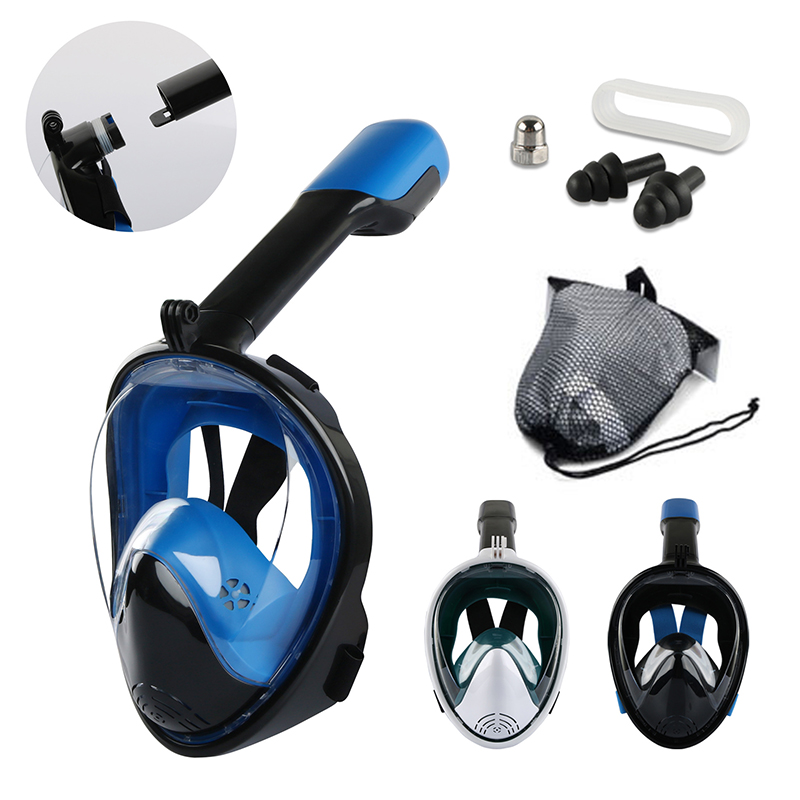 Diving mask full face underwater snorkeling mask snorkeling equipment snorkeling is used for buccal swimming snorkeling mask