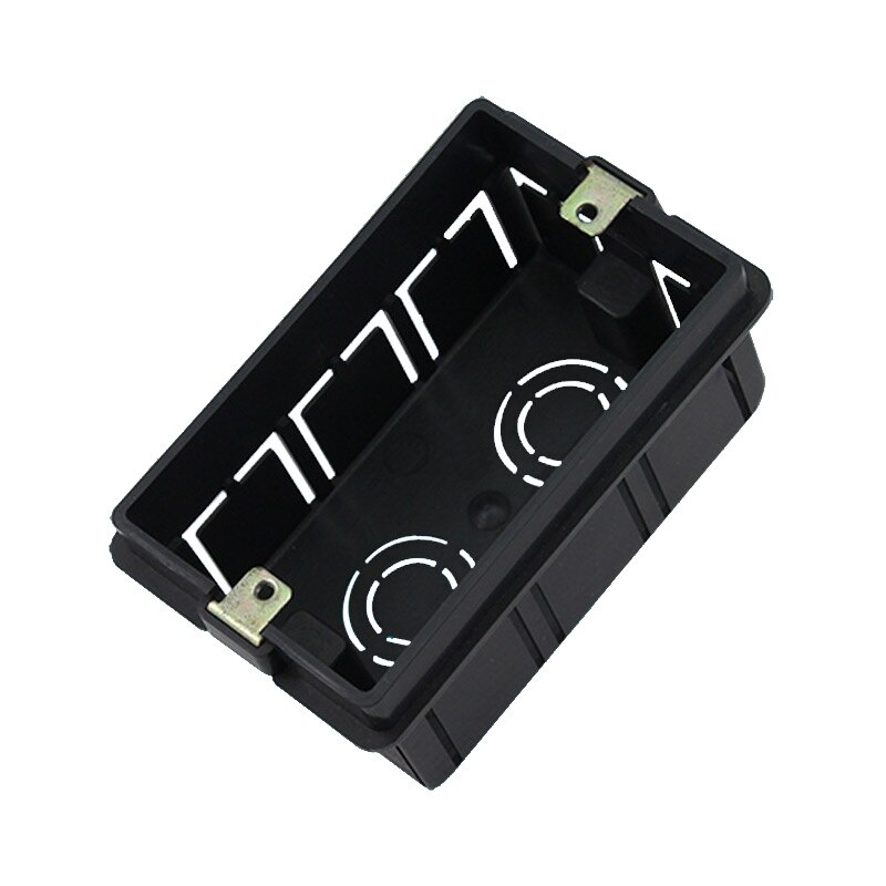 Type 118 American Italian type dark power supply double socket connection bottom box 118-02