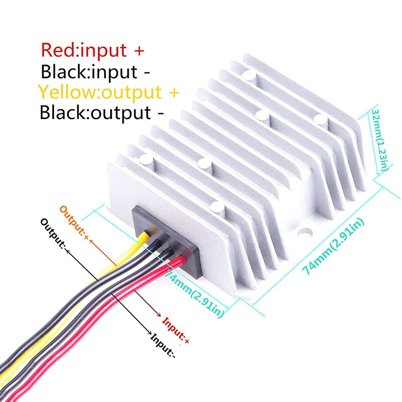 DC 12V Step Up To 24V 19V 1A 5A 10A 20A Boost Voltage Converter Car Power Supply - View #6