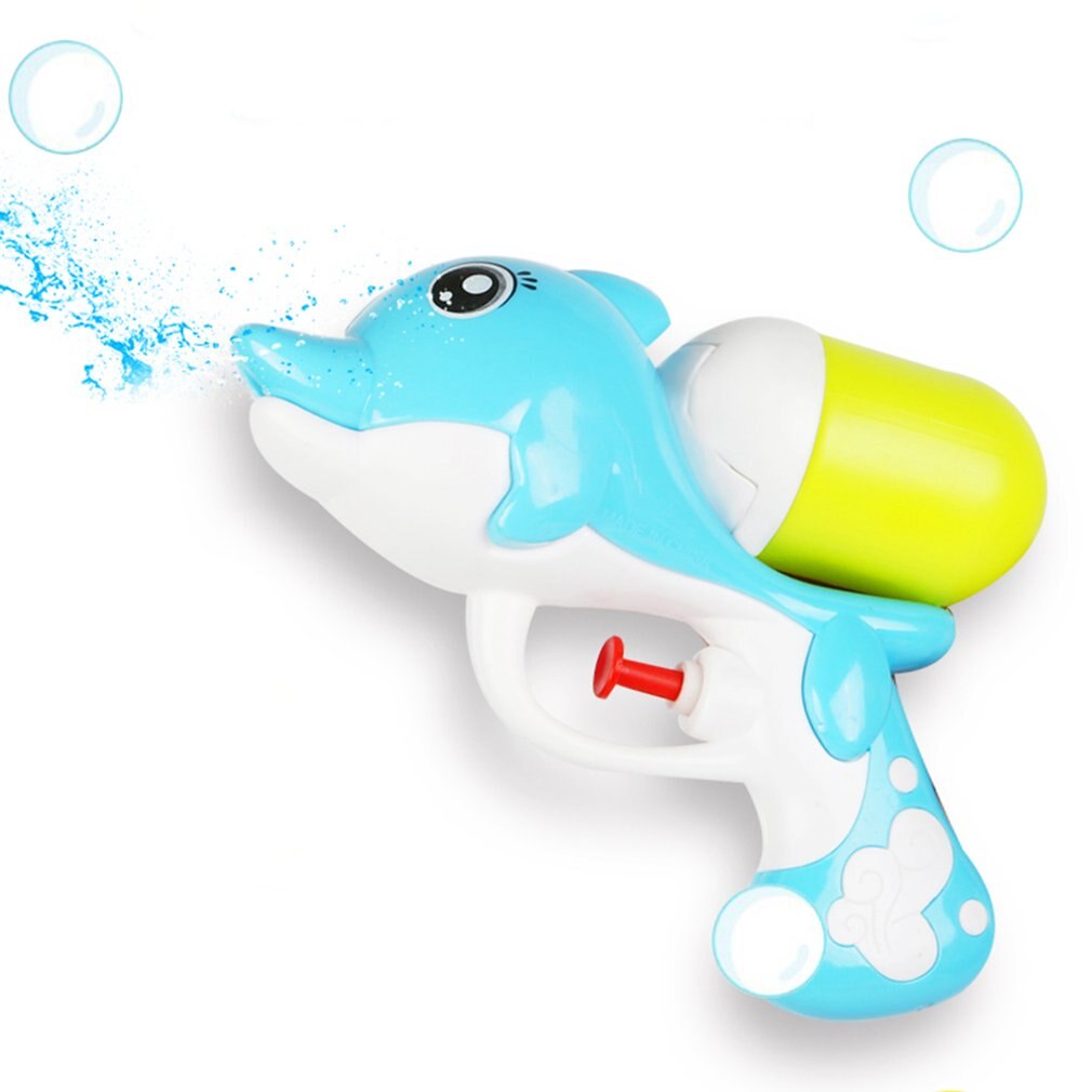 Children'S Cartoon Pressure Water Gun Summer Beach Dolphin Water Gun Play Water Toys Drifting Water Guns Water Spray Guns