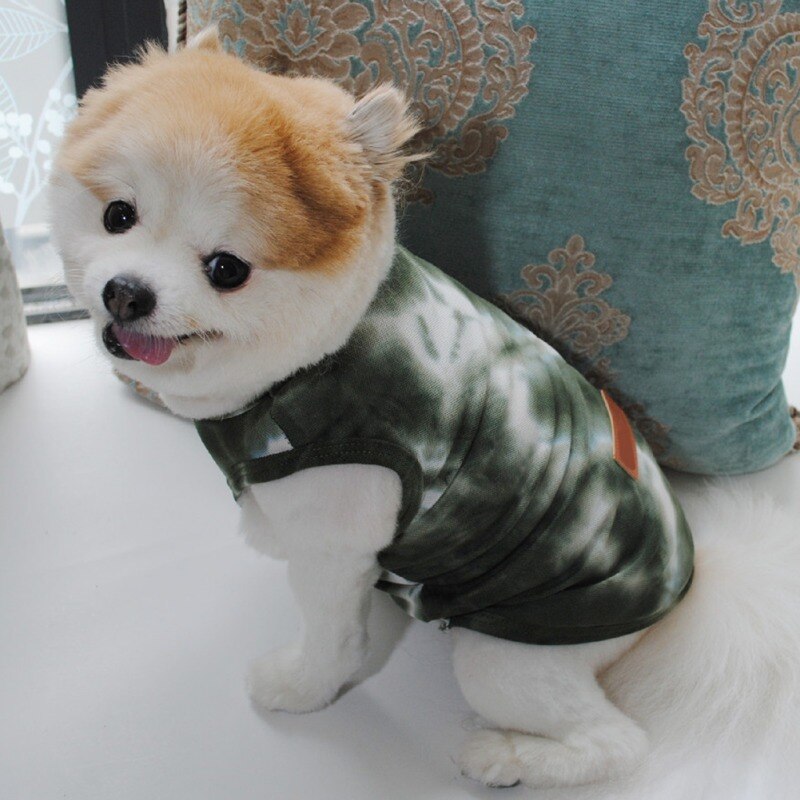 Oddychające ubrania dla małych psów zimowe buldog francuski płaszcz krawat dla psa-barwnik kostium chihuahua bluzy z kapturem dla szczeniąt odzież dla zwierząt