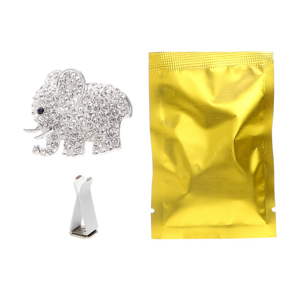 Leepee luftfrisker diamant krystall duft luftuttak klipp elefant bil parfyme bil-styling auto dekorasjon