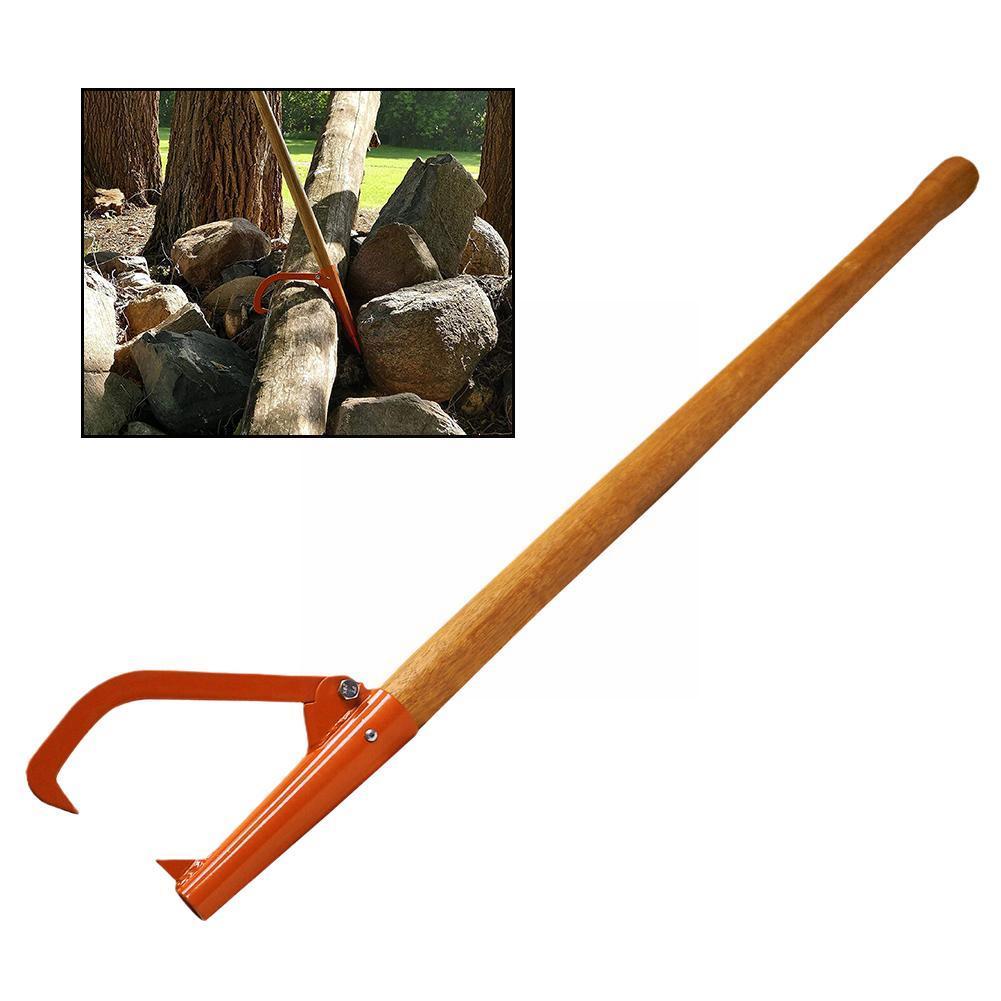 Steel Roller Felling Lever Lifter Log Peavy Home Transport Backyard Roller Cant Rustproof Hook Heavy Handle) Tool Wood (no R0c4
