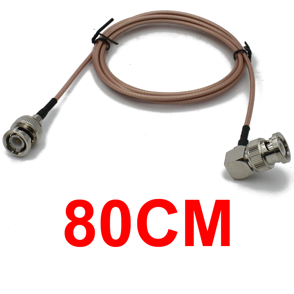 RG316 Cable Q9 BNC Male Right Angle to BNC Male Plug Connector Adapter for Video Camera SDI Camcorder HD-SDI/3G-SDI/4K/8K: Red / 1P