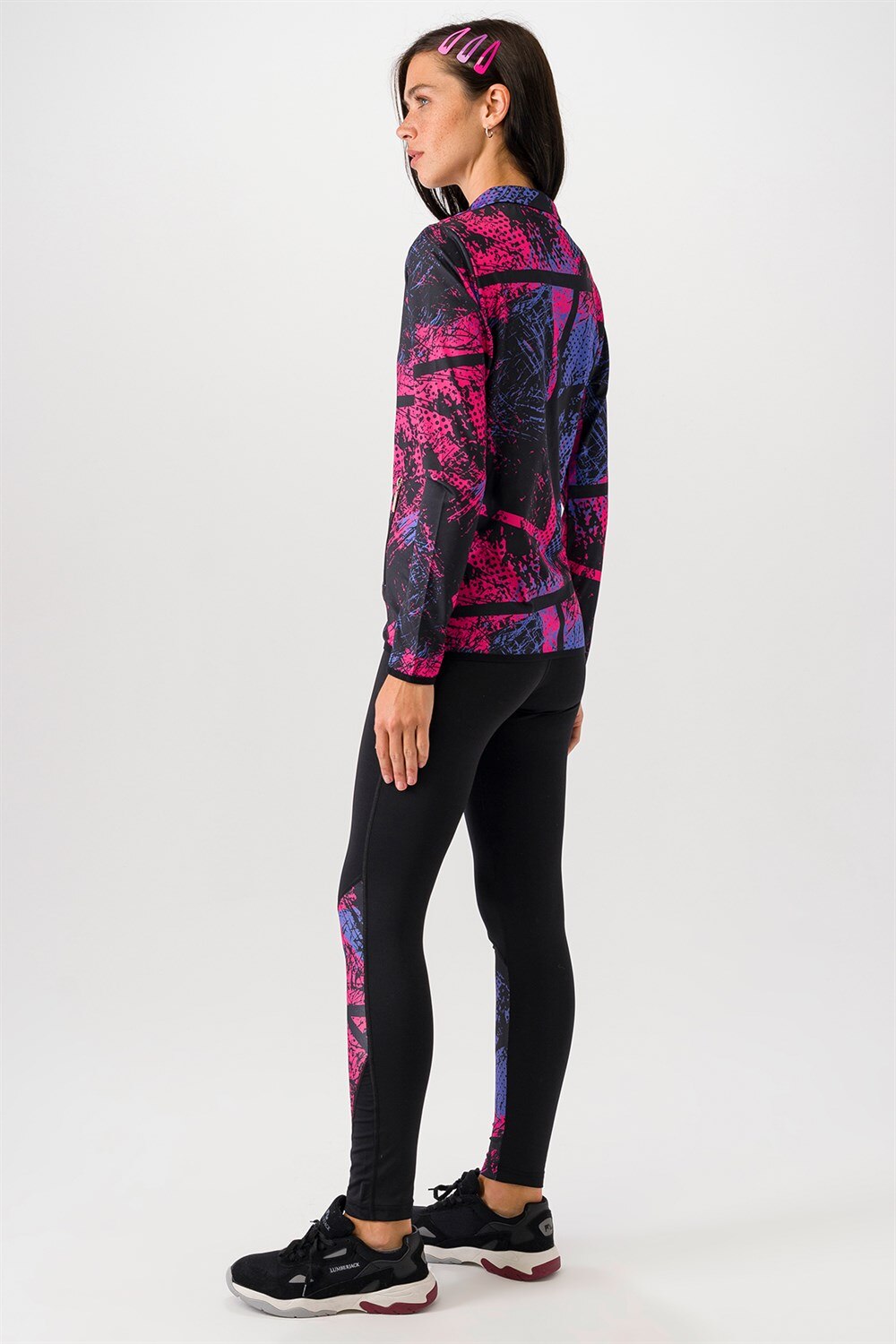 Mossta-Ropa deportiva púrpura para mujer, conjunto de 2 piezas, nueva tendencia