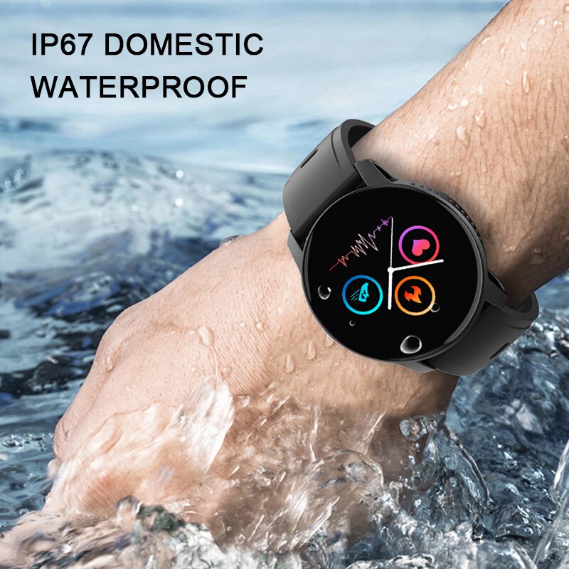 W9 Smart Horloge Mannen Vrouwen Hartslagmeter Bloeddruk Fitness Tracker Smart Horloge Band Sport Horloge Voor Ios Android fitness