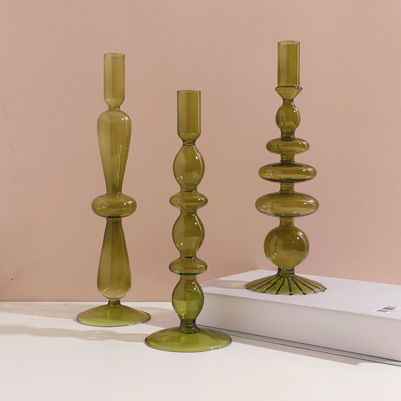 Candelabro de cristal europeo de lujo para decoración del hogar, soporte de palo de vela de boda, centro de mesa, gafas Vintage