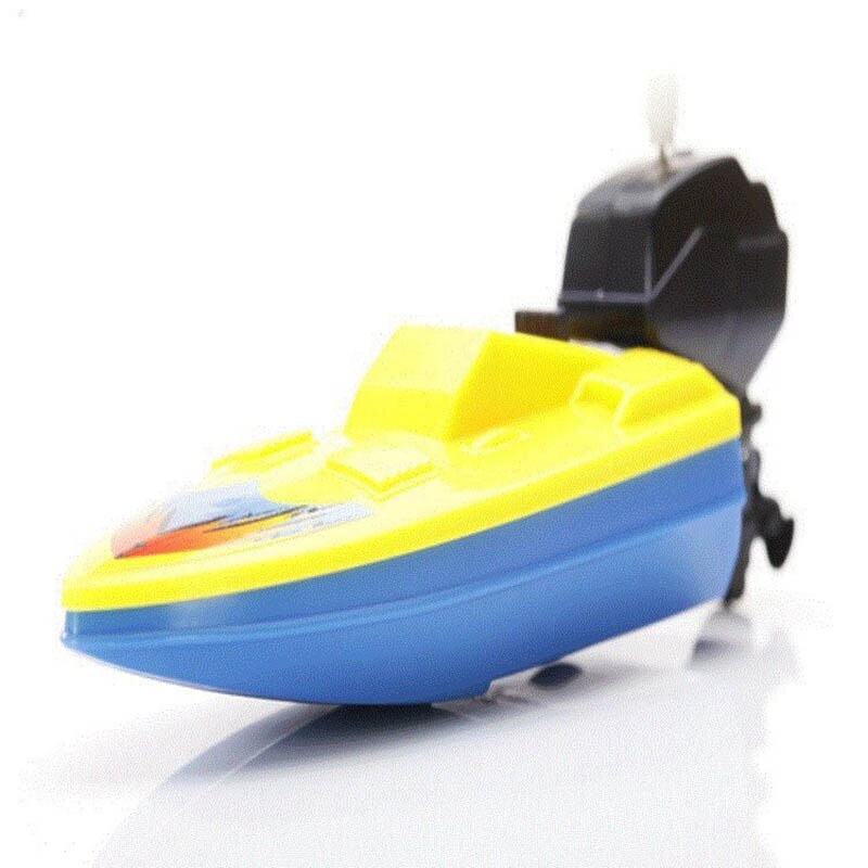 Clockwork Toys Speed Boat Ship Wind Up Toy Floating Water Kids Toys Classic Bathtub Shower Bath Toys for Children Baby Toys