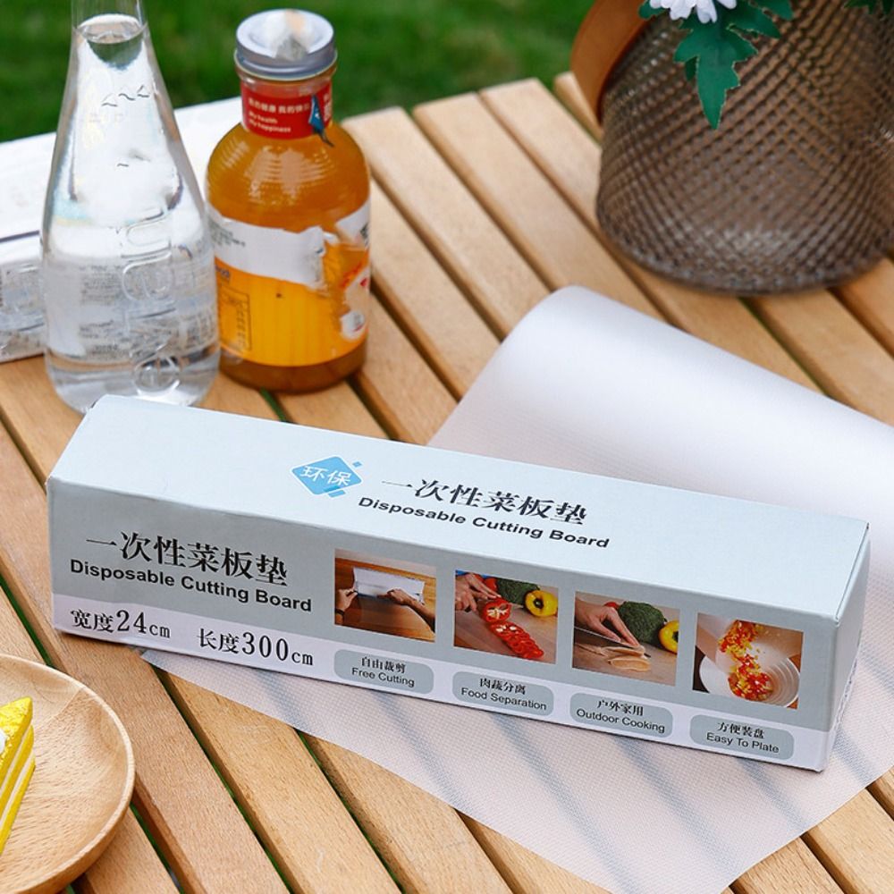Stor skärbräda av papper, 24 x 300cm, skärbara skärbrädor av papper, plast, engångsskärbräda, utomhusmatta