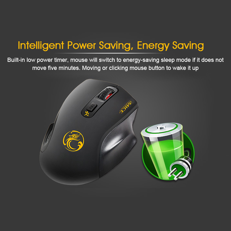 IMice Drahtlose Maus 4 Tasten 2000DPI Mause 2,4G Optische USB Stille Maus Ergonomische Mäuse Wireless Für Laptop PC computer Maus