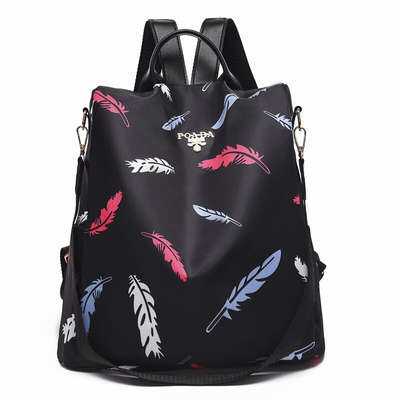 Mode Rugzak Vrouwen Schoudertas Grote Capaciteit Vrouwen Rugzak Schooltas Voor Tiener Meisjes Licht Dame Rugzak XH003: Yx654-feather