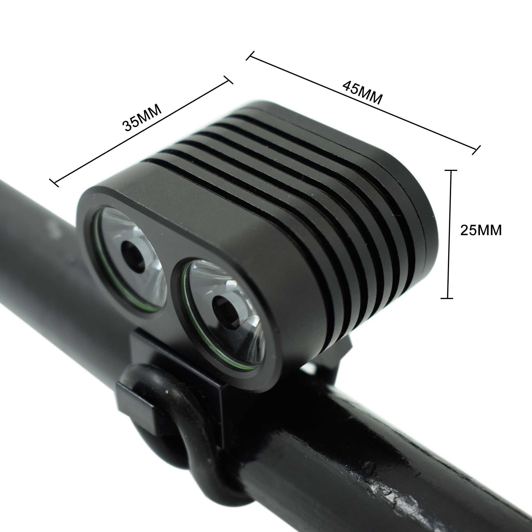 Wasafire Mini 2 * XM-L2 Led Fiets Licht 5000LM Fiets Koplampen 4 Modes Mtb Koplamp Fietsen Lamp + 8.4V 18650 Batterij