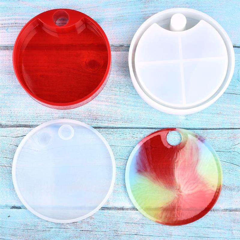 Handmade Rotating 3-Tiered Tray Jewelry Storage Organizer Mold DIY Box Epoxy Resin Casting Silicone Mold Art Craft Tools