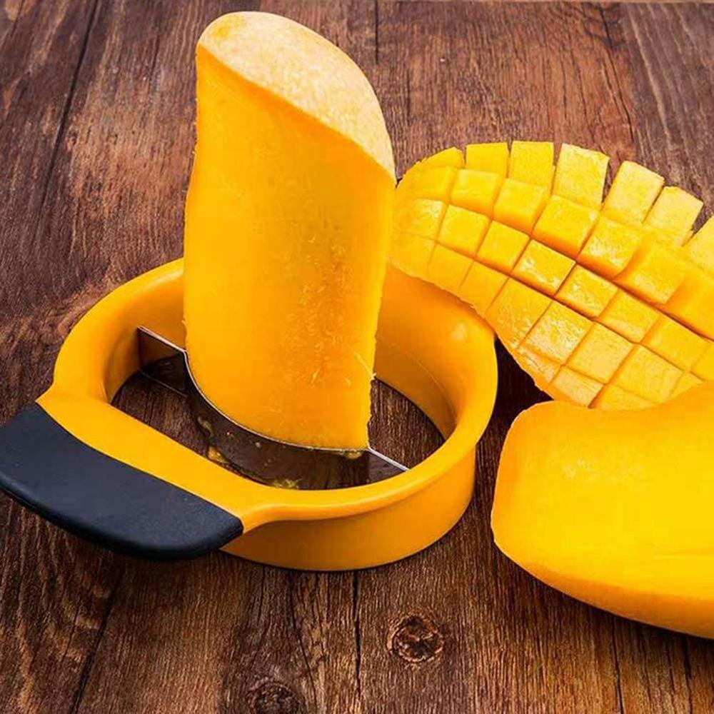 1pc Stainless Steel Mango Cut Kitchen Mango Splitter Fruit Peach Slicer Cutter Kitchen Stuff Kitchen Gadget Accessories