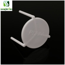 1000 Stuks Food Grade Pp Plastic Pizza Tafel Box Saver Stands Wegwerp Wit Pizza Statieven Pizza Takeaway Box Ondersteuning