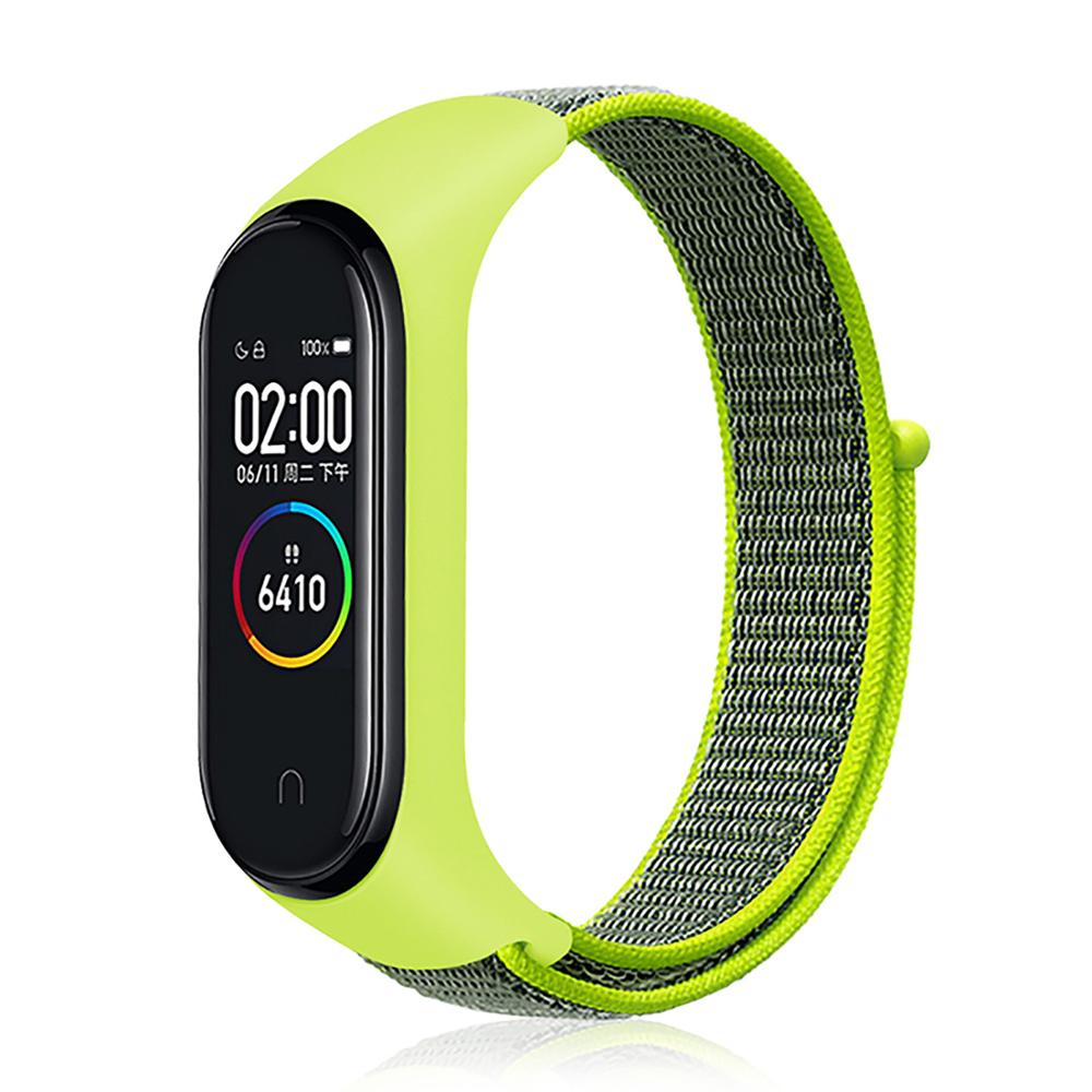 Intelligente Wristband M4 Smartband Impermeabile Misuratore di Pressione Sanguigna Monitor di Frequenza Cardiaca Fitness Inseguitore Del Braccialetto M4 Band Con Cinturino In Nylon: green