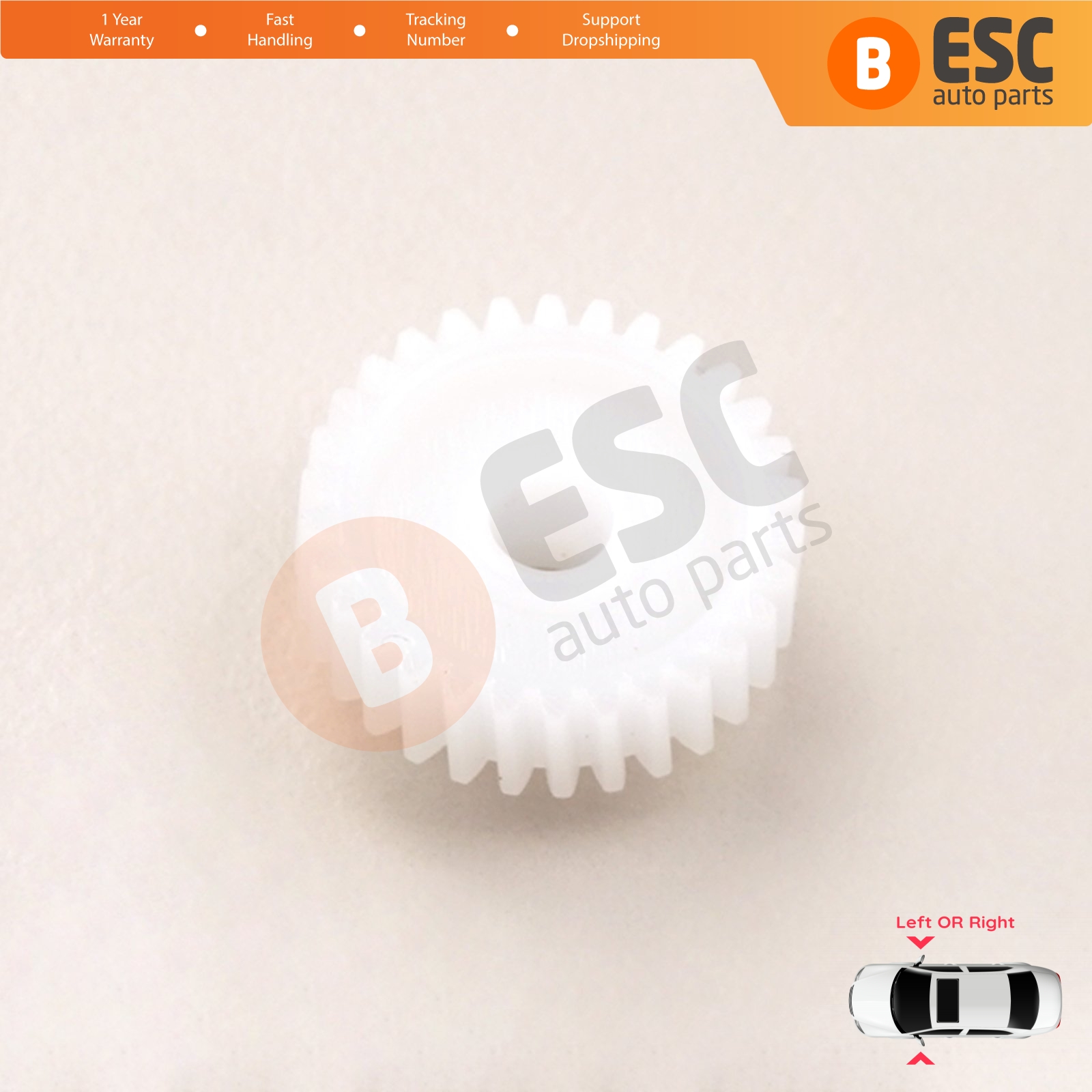 Engrenage de réparation de moteur pliant de miroir latéral d'esc EGE590 pour Kia Hyundai 30 dents