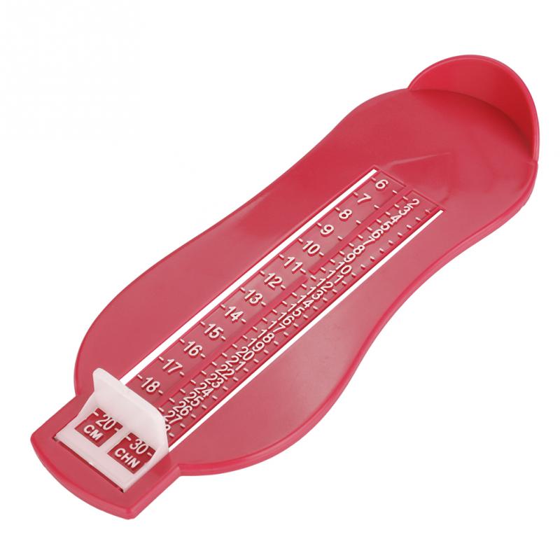 Kinderen Voet Maatregel Apparaat Schoenen Maat Gauge Meten Ruler Tool Infant Kid Voet Lengte Meten Heerser Baby Care Accessoires: Bordeauxrood