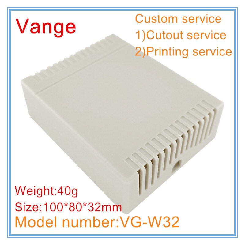 1pcs/lot wall-mount project box 100*80*32mm ABS plastic case enclosure for smoke alarm device