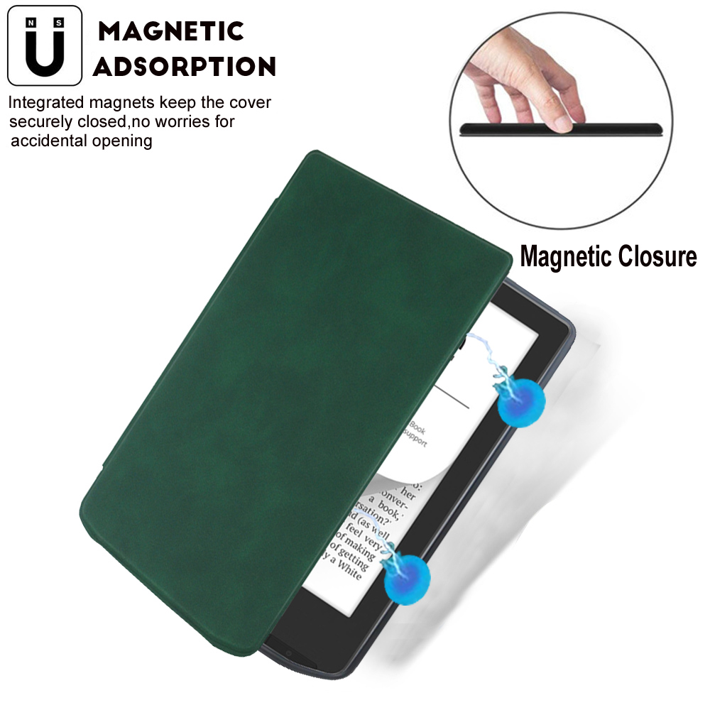 Slim Case for All 6" Vivlio Light / Vivlio Light HD e-Reader Released) - PU Leather Folio Cover with Auto Sleep/Wake