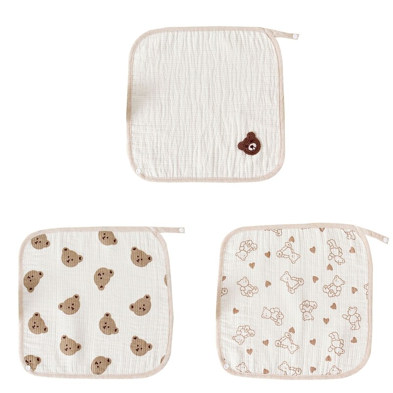 Toalha quadrada de algodão macio do bebê infantil lavar a cara da mão limpe o pano de lavagem facecloth bib g99c