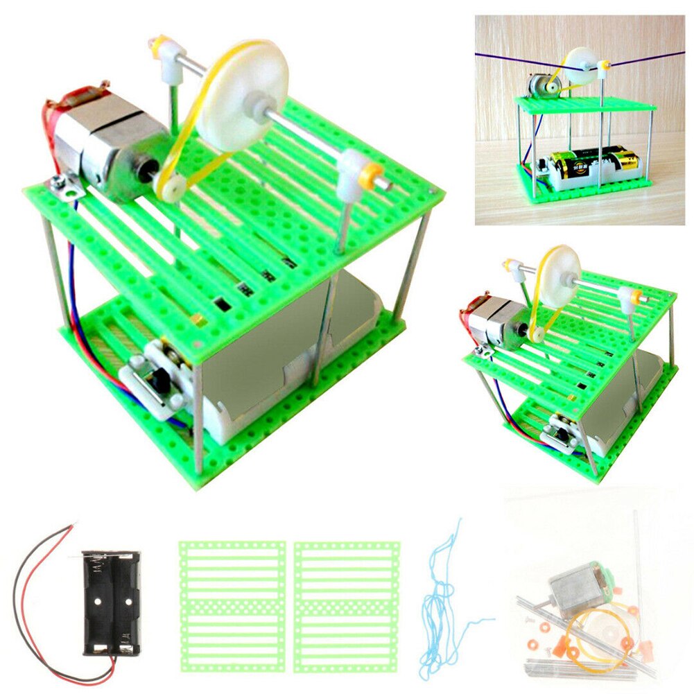 Model Educatief Kabel Auto Speelgoed Leren Wetenschap DIY Monteren Leermiddelen Kinderen Elektrische Handgemaakte Mini Fysieke Experiment