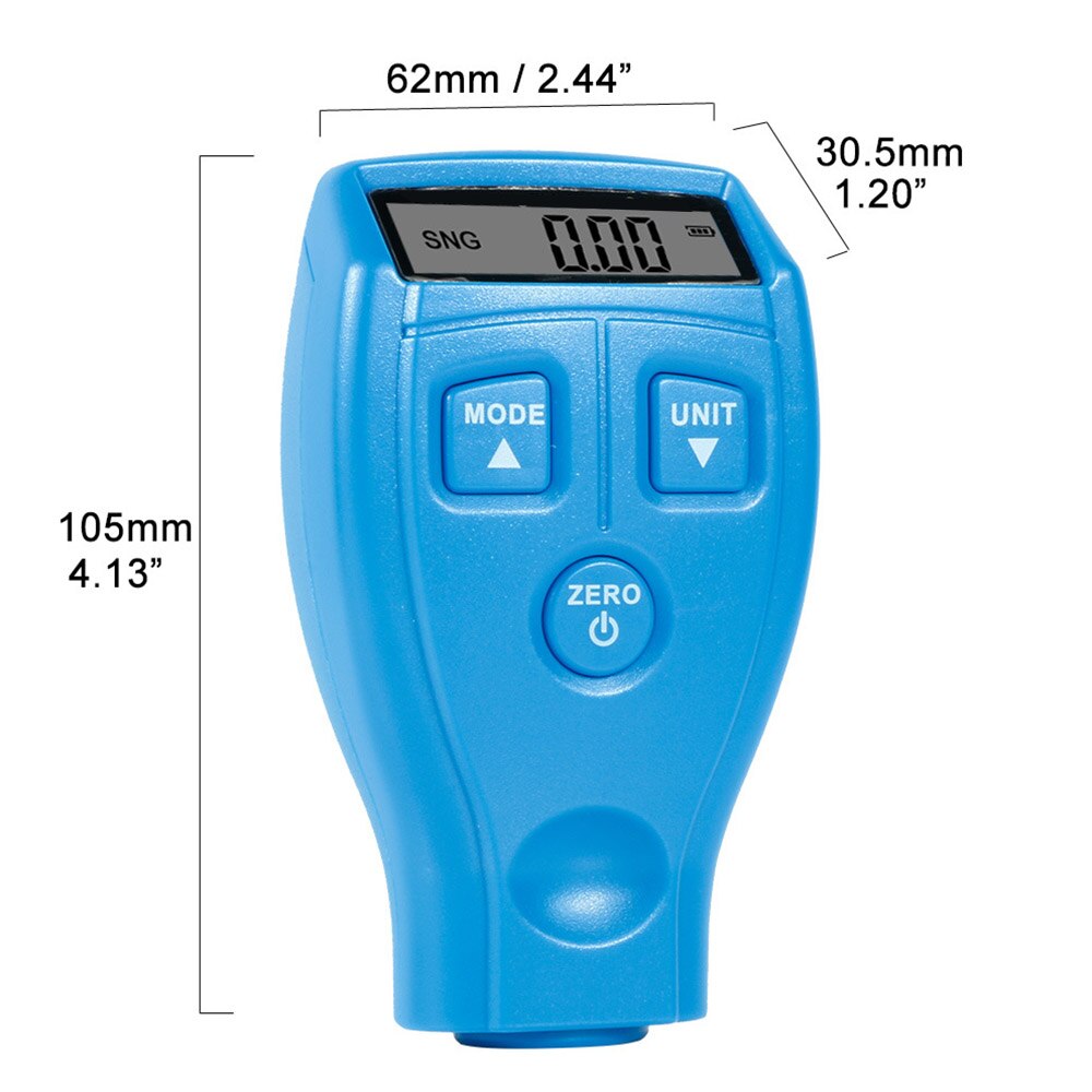Portable Paint Film Meter Tester Coating Measure Thickness Gauge Digital Portable Mini Thickness Gauge Tester