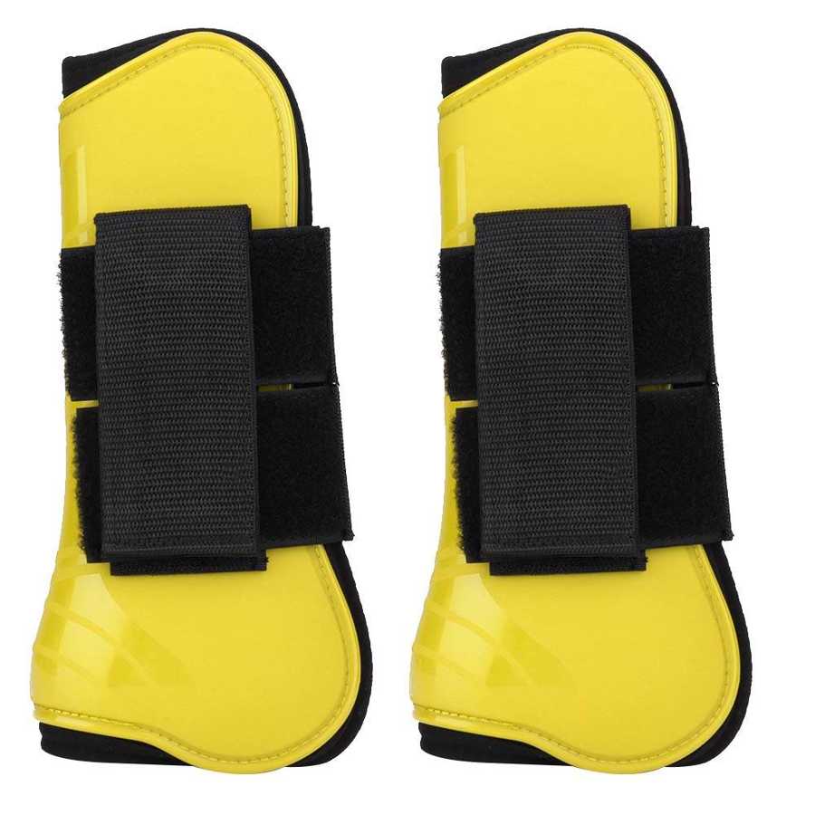 1 Pair Durable Equestrian Equipment Horse Jumping Leg Boot Protection Support FT: yellow