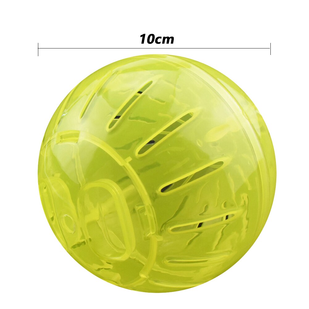 Hamster ball leker 10/12cm antistress kjæledyr trening jogging løpeballer for små kjæledyr chinchilla gnager rotte mus produkter: Gul / 10cm