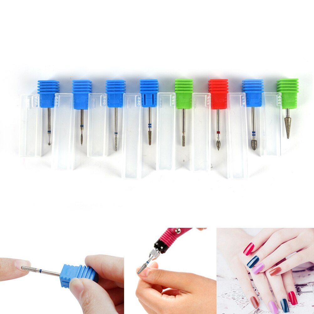 8- type diamant nagelkunstboor, frees, elektrische manicureboor, nagelaccessoires, nagelgereedschap