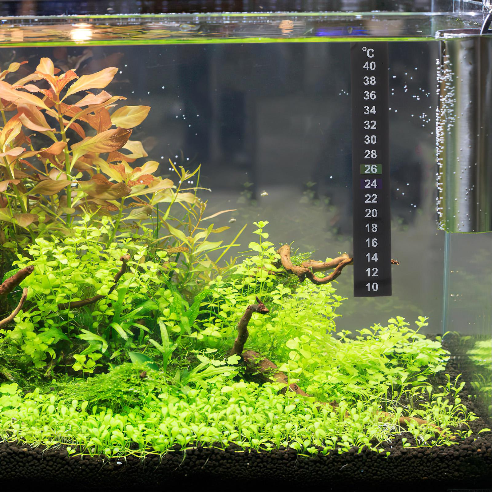 10-teiliges Temperaturaufkleber-Aquarium-Thermometer für Aquariumstreifen auf selbstklebendem Papier für Babybekleidung