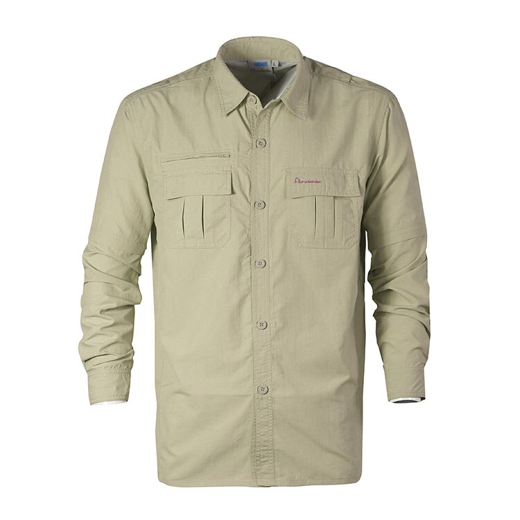 Camisa de pesca de secado rápido para hombre, ropa de rendimiento para exteriores, UPF45, UV, talla de EE. UU., M-2XL
